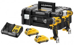 Dewalt DCK2111L2T 12V XR Sub-Compact Twinpack DCD706 & DCF801 - 2 x 3Ah £209.95